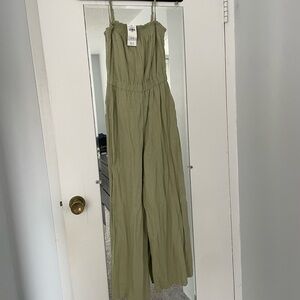 Abercrombie & Fitch Olive Jumpsuit